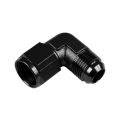Adapter AN8 90' female-male coupler hose fitting Black