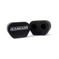 2x Doppeleinlass Motorrad Vergaser Sockenluftfilter Ramair MS-016