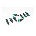 DeatschWerks 8 fuel injectors kit 350cc/min, low impedance universal