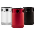 Mishimoto MMBCC-CBTHR-RD Universal Compact Baffled Oil Catch Can Kit 3-Port Red