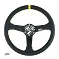 Sportlenkrad FMIC.Pro Track leder 350mm versatz 33mm gelb