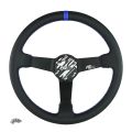 Sportlenkrad FMIC.Pro Track leder 350mm versatz 90mm blau
