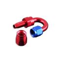 Swivel hose fitting FMIC.EU AN6 180' Viton red-2