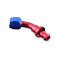 AN4 push-on 45' fitting Red