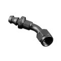 AN6 push-on 45' fitting Black