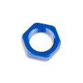 AN-8 AN8 (3/4 UNF) Adapter JIC bulkhead hex nut Fuel Oil Hose Fitting Blue