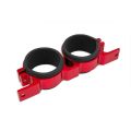 Dual fuel pump mounting bracket 60MM Red