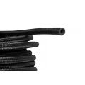 STEEL BRAIDED RUBBER HOSES BLACK AN4