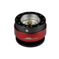 JRspec steering wheel quick release hub Red