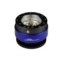 JRspec steering wheel quick release hub Blue