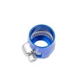 AN -10 AN10 20mm rubber hose end finisher twisted jubilee clip Blue