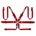 Sparco 04818RH1 Gurtzeug 6pts Rot FIA Genehmigt 8853-2016