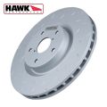 Brake Disc Hawk Quiet Slot rear, 01-07 Subaru Impreza WRX / 05-09 Subaru Legacy GT 2.5 / 07-08 Legacy 2.5 Spec B Turbo / 08-09 Legacy 3.0R Limited ( vented rotor 293mm x 24mm)