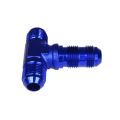 TEE BULKHEAD MALE/MALE/MALE AN12 Blue