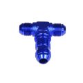 TEE BULKHEAD MALE/MALE/MALE AN8 Blue