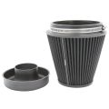 PRORAM PR-CC-195-150-VS-90 89mm ID Neck Large Cone Air Filter with velocity stack