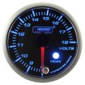 Prosport Voltmeter Anzeige Stepper Motor Peak serie 52mm Blau