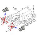 AGR Ventil Entfernung Set für BMW mit E38 E65 740d M67 Motoren