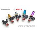 4 fuel injectors kit Injector Dynamics 1300cc/min, Audi / VW 1.8T 2.0T / BMW E30 M3 88-91 / Mazda Miata MX-5 06-14 / Nissan 200SX S13 S14 S15 SR20DET / Toyota MR-2 3S-GTE 90-96 / Celica 3S-GTE 89-99 60mm / 14mm (purple)