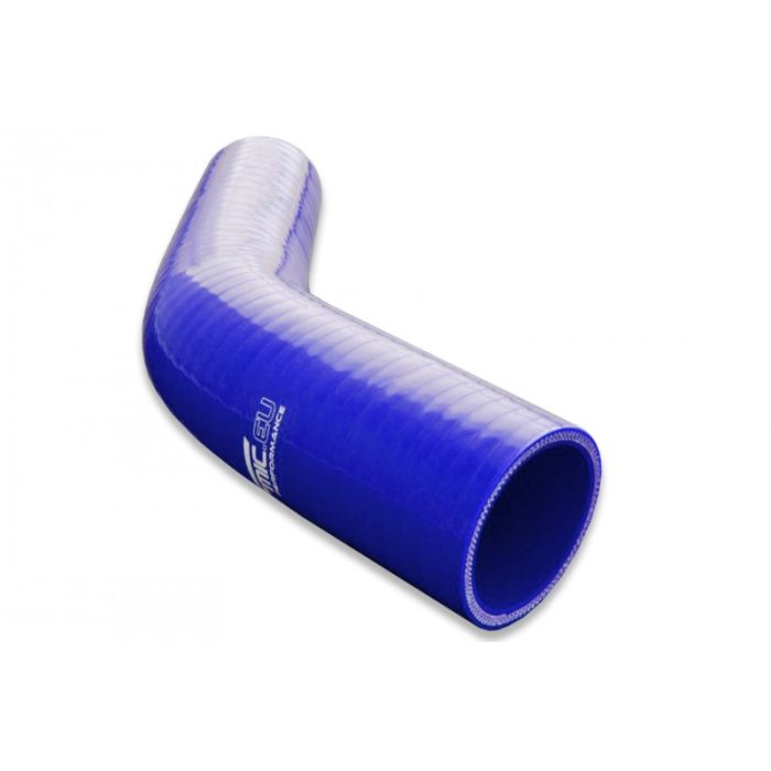 38mm > 35mm Silicone Hose 45 Degree Elbow Reducer Blue