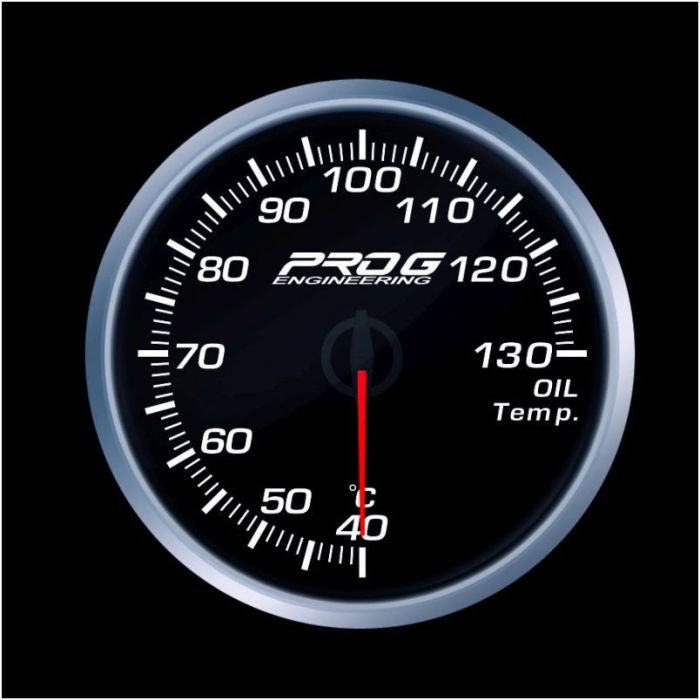 Öltemperaturanzeige Pro G Race Series RS °C WHITE 60mm PRG-22016 - Fmic.pl