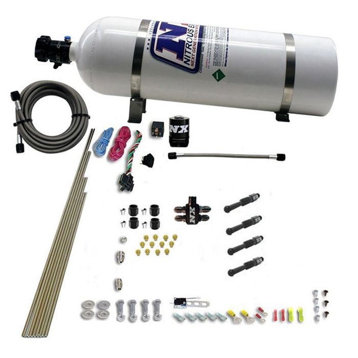 Dry Direct Port Nitrous System 4 Cylinder Nitrous Express NX 9304615