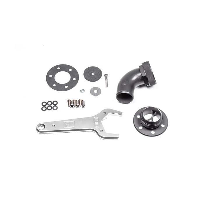 Remote Mount Fill Neck 24AN Elbow 1.5in Barb 20-0547 Radium Engineering