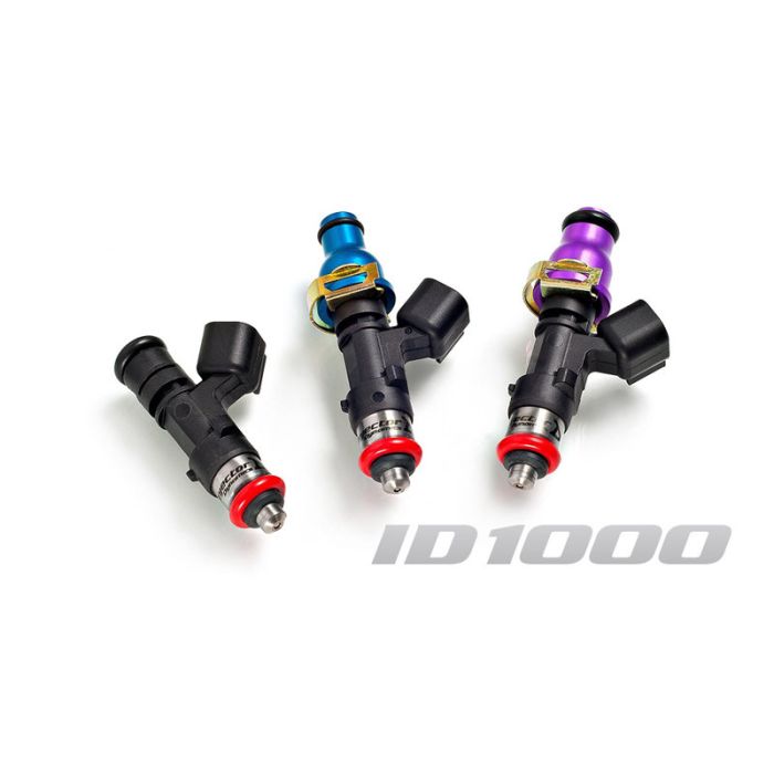 Einspritzdüse set 4 teilig Injector Dynamics 1000cc/min, Mazda Miata MX-5 1.6l 1.8l 90-05 / Miata MX-5 Mazdaspeed 1.8 Turbo 94-05 60mm / 11mm (blue)