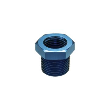 1/2 NPT Male to 1/4 NPT Female Reducer Pipe Bushing Hose Fitting Adapter Blue