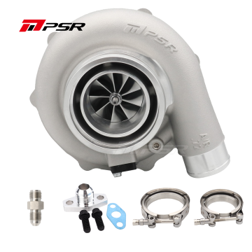 Turbocharger Pulsar PSR Forward Rotation 6262G Dual Ball Bearing 900HP Standard 0.75A/R 2.5" Outlet T3 Divided Inlet V-Band Outlet 0.86A/R