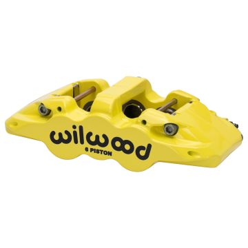 Wilwood 120-13290 Aero6 Radial Mount Caliper Left 6 Pistons Yellow