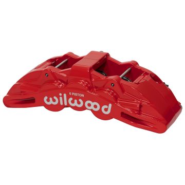 Wilwood 120-14860 SX6R Radial Mount Caliper Right 6 Pistons Red