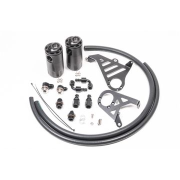 Dual Catch Can Öl Auffangbehälter Kit für Ford Focus RS 16-18 Fluid Lock Radium Engineering