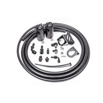 Dual Catch Can Kit Öl Auffangbehälter für Toyota Tacoma 05-23 Fluid Lock Radium Engineering