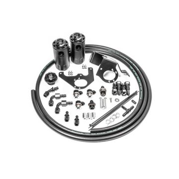 Doppelter Auffangbehälter-Kit Radium Engineering für Cadillac CTS-V 2009-2015 Fluid Lock