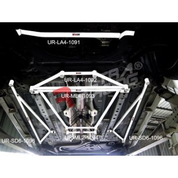Side Lower Bars Ultra Racing for Ford Fiesta MK6/7 1.6 /Mazda 2 07+