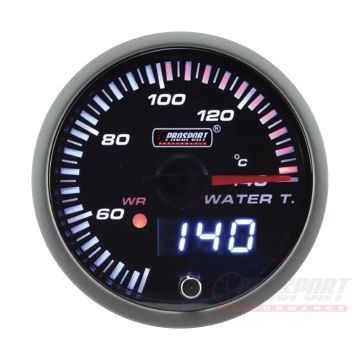 Prosport JDM Series 52mm – Wassertemperaturanzeige mit wasserdichtem Sensor