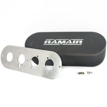 Twin Carb Air Filter Ramair RT3-221-405 100mm Internal Height