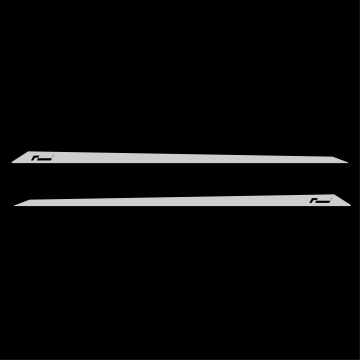 Racingline Door Decals Long Silver for Audi A4 A5 A6 VW Passat Arteon