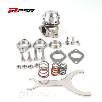 Pulsar PSR Neue Generation Wastegate 38mm 2-Schrauben Externes Wastegate Silber