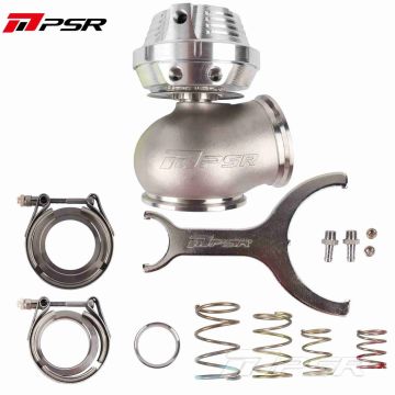 Pulsar PSR Neue Generation Wastegate 60mm V-Band Externes Wastegate Silber