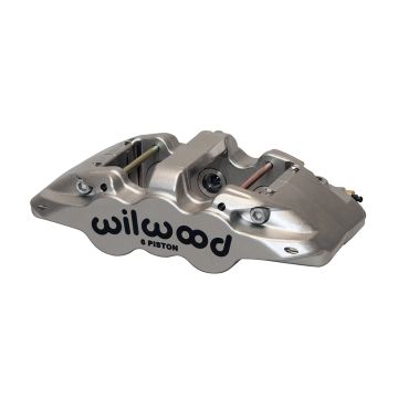 Wilwood 120-13300 Aero6 Radial Mount Caliper Left 6 Pistons Nickel