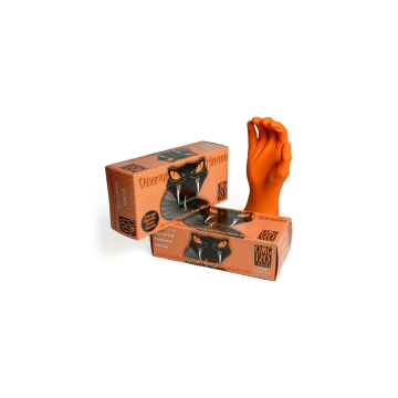 ORANGE MAMBA Nitrile Gloves SIZE S