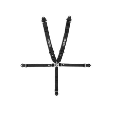Sparco Club H-4R 5-point Harness without FIA Black