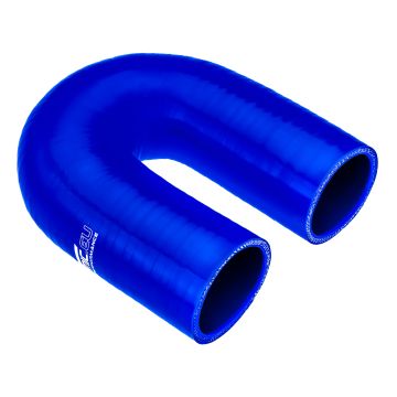 Silicone elbow 180' 57mm Blue