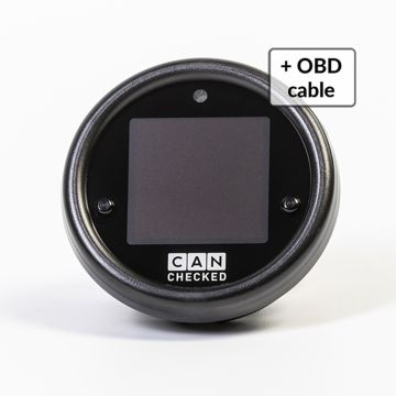 CANchecked MFD15 Gen2 Datenanzeige mit OBD-Kabel