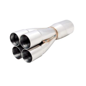 Stainless steel collector 4-1 XForce 3/4" - 3"     