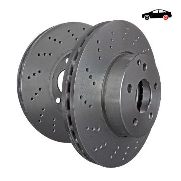 D1753D Premium Discs Rotors EBC Brakes for Mercedes-Benz SLClass R230 SL55 AMG SLClass R230 SL600 SLClass R230 SL63 AMG SLClass R230 SL65 AMG