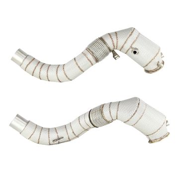Downpipe FMC.Pro for BMW F15 F16 X5 50ix X6 50ix 4.0 4.4L N63B 2015- + catalyst + inconel heat shield