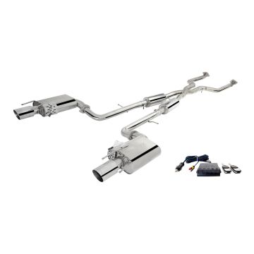 Exhaust system XForce with Varex muffler for Lexus IS 2013-2016 IS350 GSE31R stainless steel